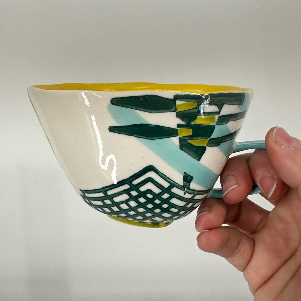 Whimsical Funky Ceramic Mug